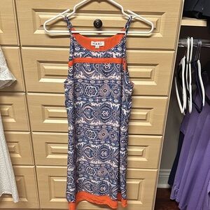 THML Blue and Orange Patterned Dress